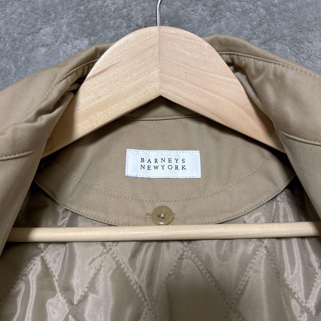 BARNEYS NEWYORK ベージュレディースダブルトレンチコートサイズ36