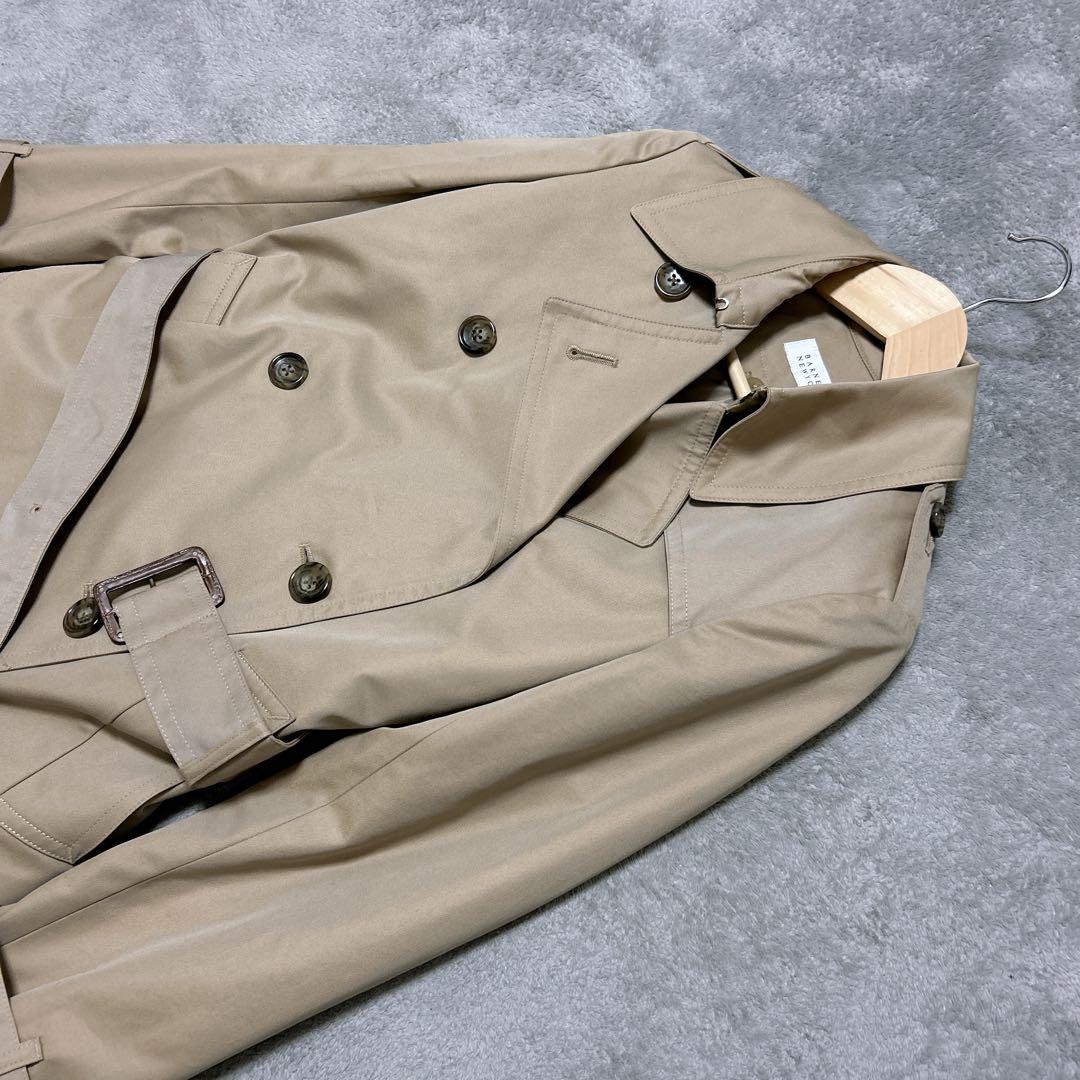 BARNEYS NEWYORK ベージュレディースダブルトレンチコートサイズ36