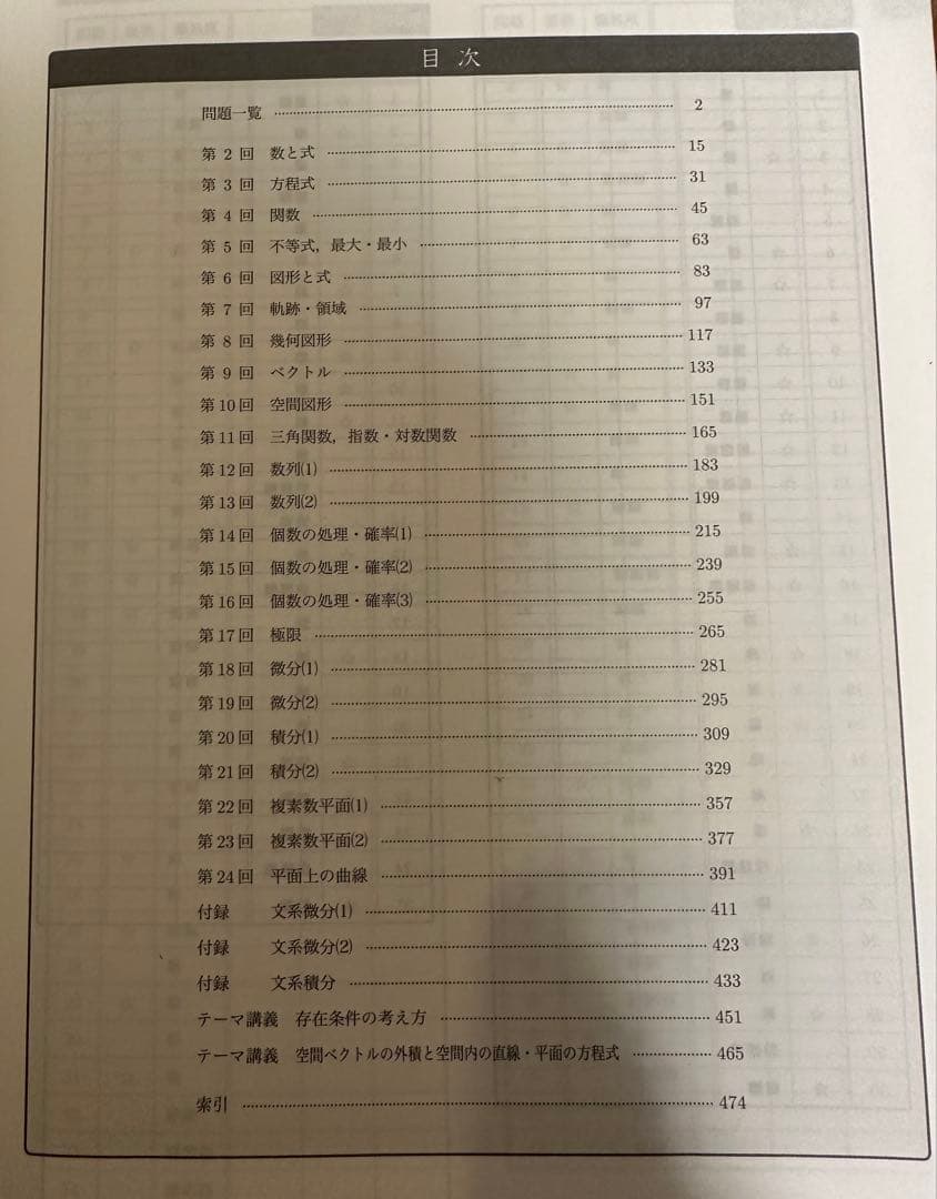 鉄緑会高3理系数学確認シリーズ2024
