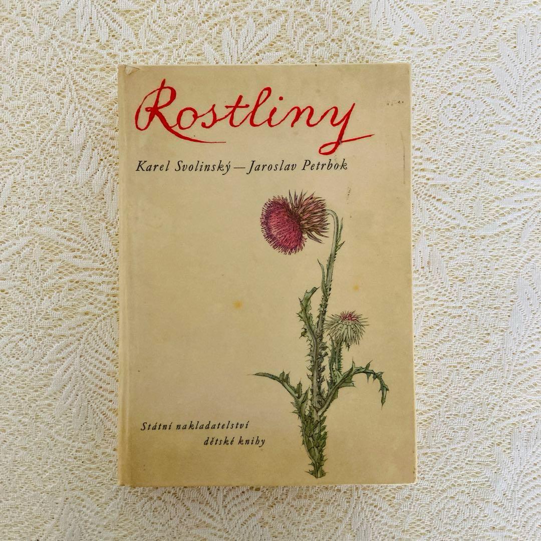 洋書　古書　美しいチェコの植物図鑑　野の花図鑑　優美な植物画273点♡