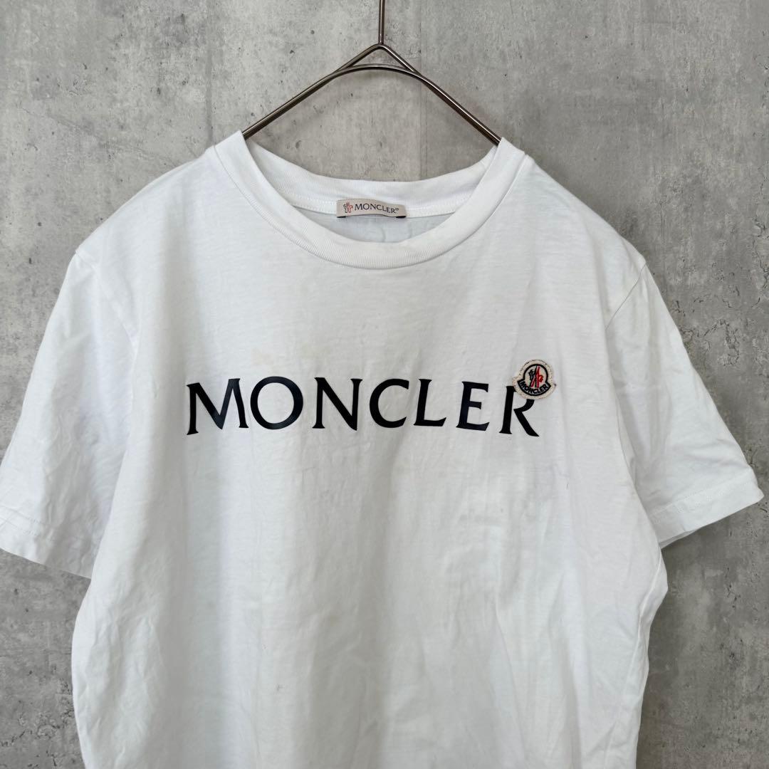 # MONCLER モンクレール　ホワイト ロゴ Tシャツ　サイズ12A