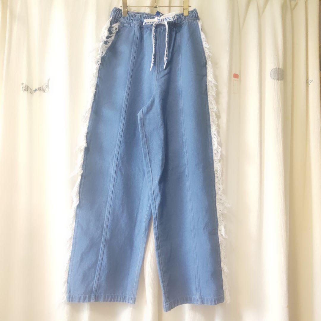まーちゃん☆新品 L アディダス ジーンズ フレイドジーンズ