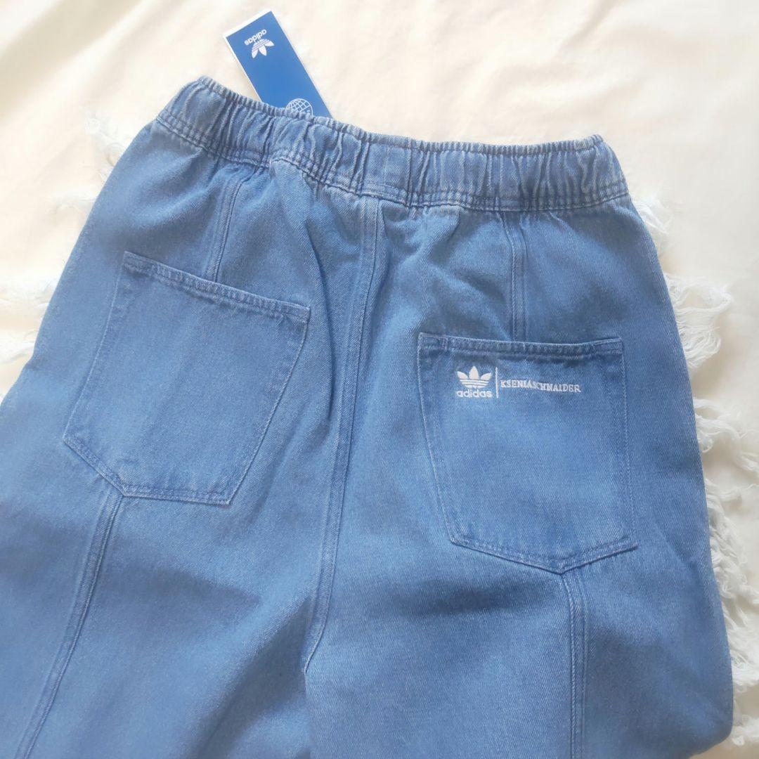 まーちゃん☆新品 L アディダス ジーンズ フレイドジーンズ