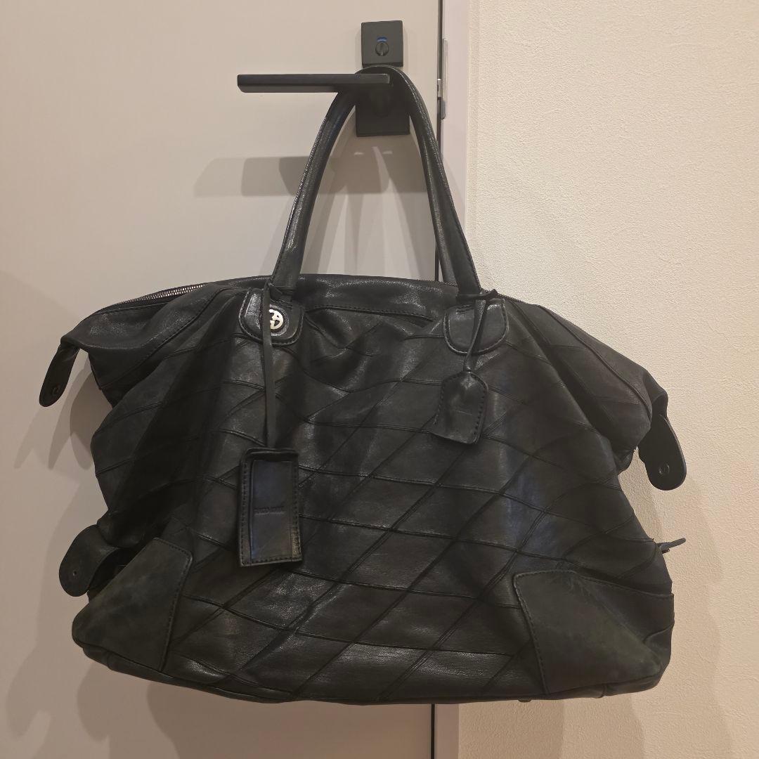EMPORIO ARMANI アルマーニ 革 ボストンバッグ