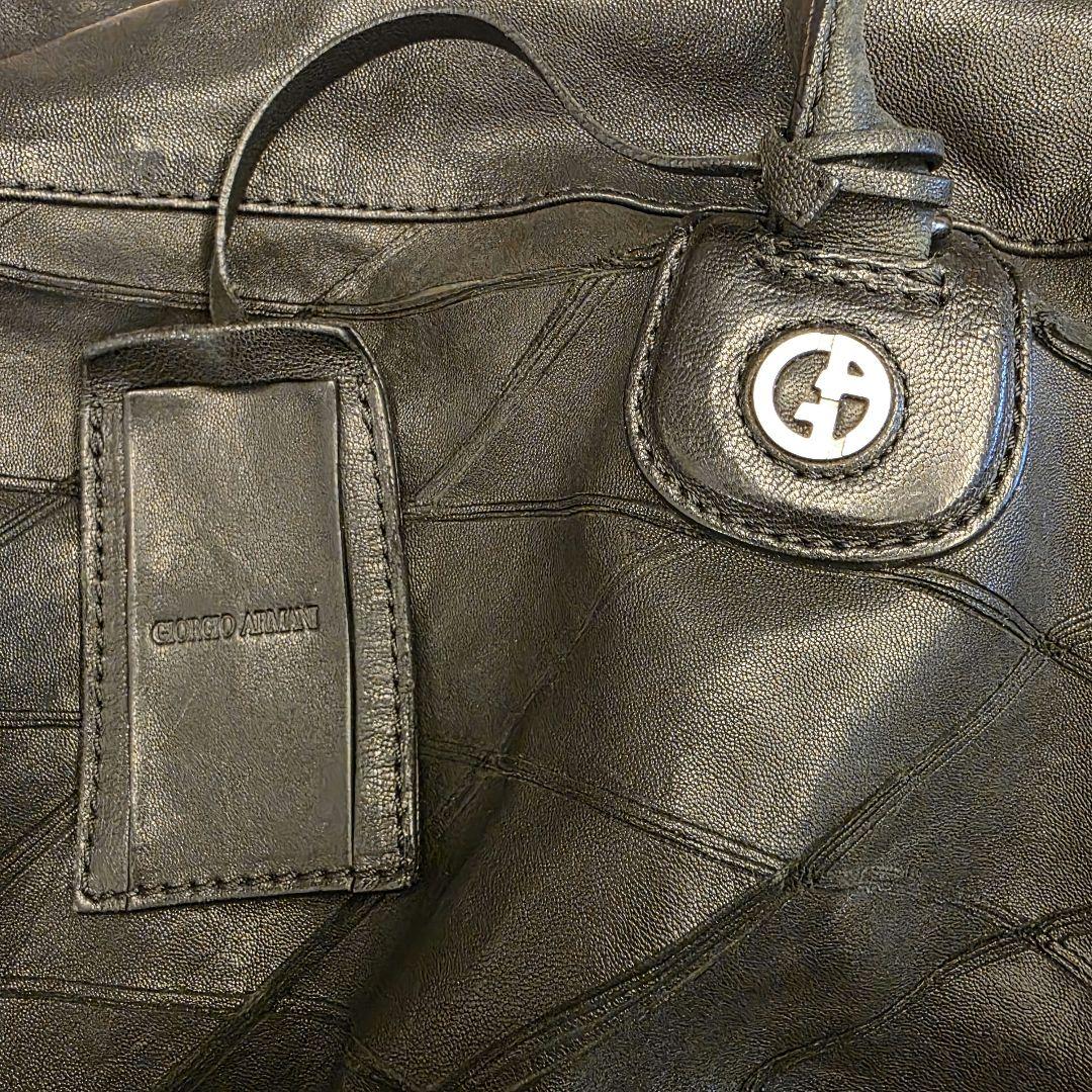 EMPORIO ARMANI アルマーニ 革 ボストンバッグ