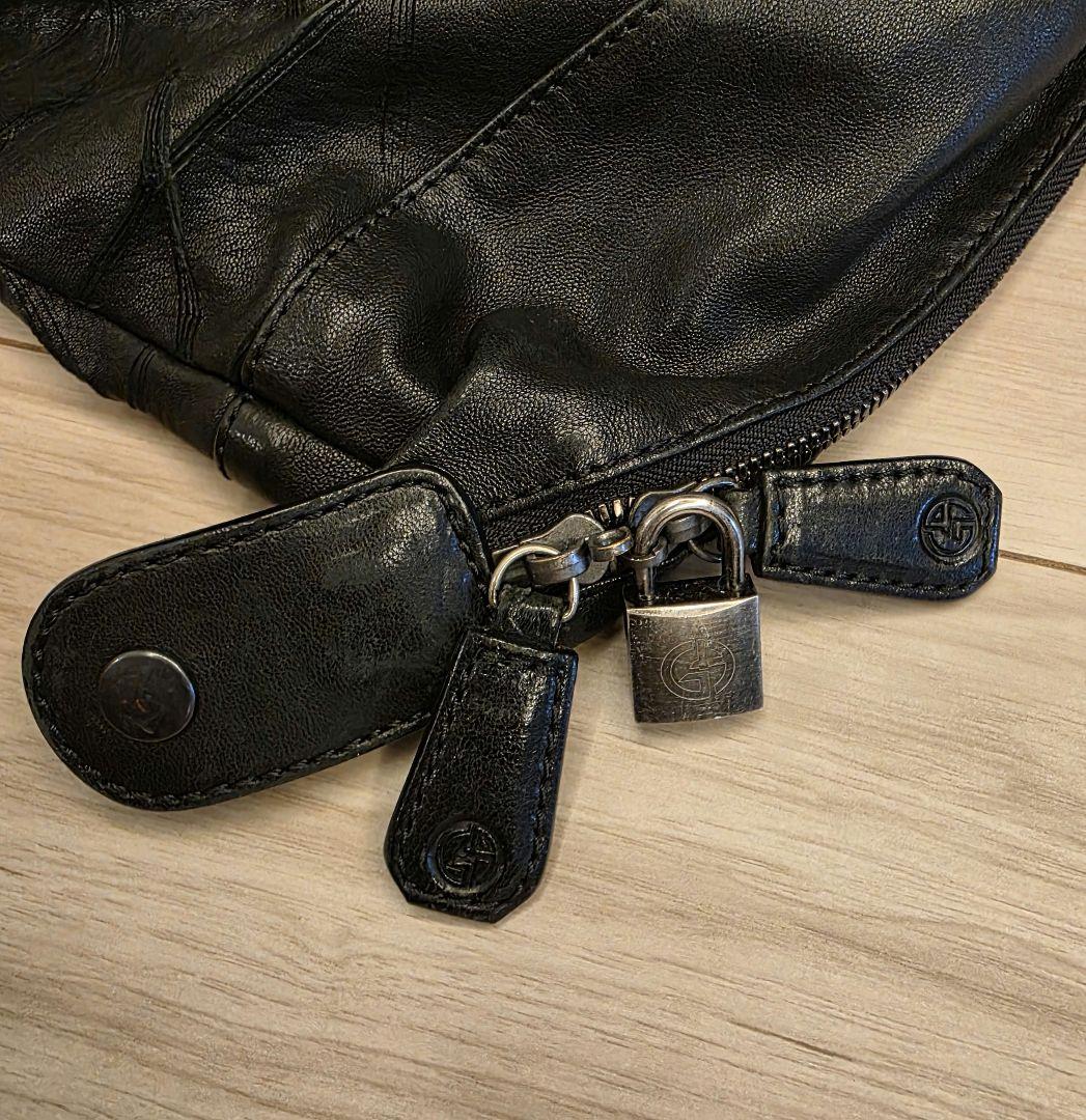 EMPORIO ARMANI アルマーニ 革 ボストンバッグ