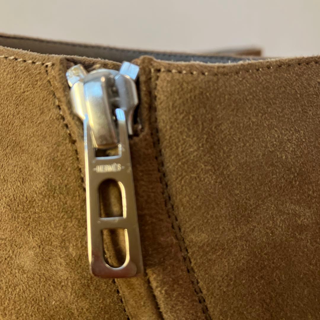 HERMES エルメス　ショートブーツ　36 23.0cm ブラウン　スエード