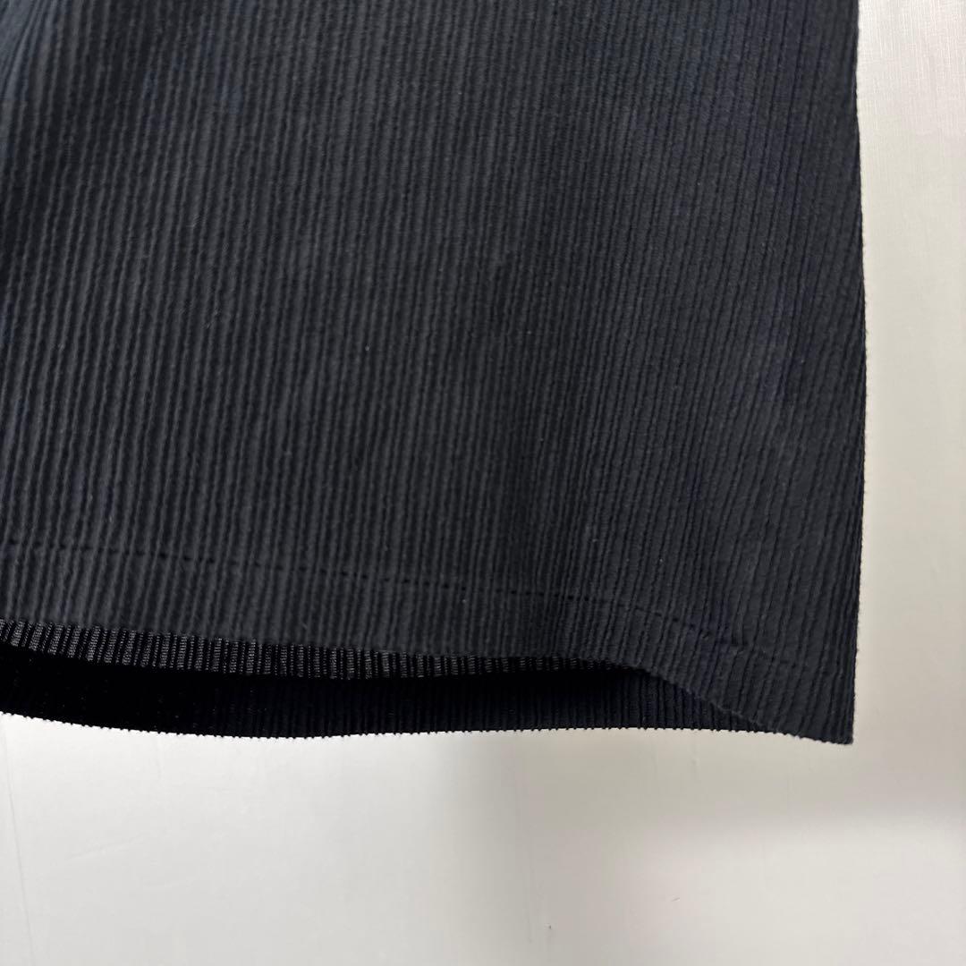 ISSEY MIYAKE MEN イッセイミヤケ プリーツ 半袖Tシャツ 黒 S
