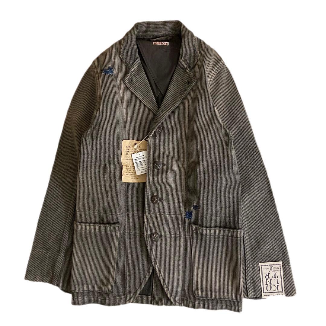 KAPITAL KOUNTRY 刺し子 加工 レザー パッチ ジャケット