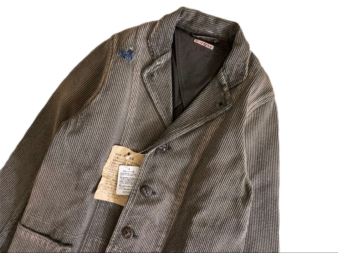 KAPITAL KOUNTRY 刺し子 加工 レザー パッチ ジャケット