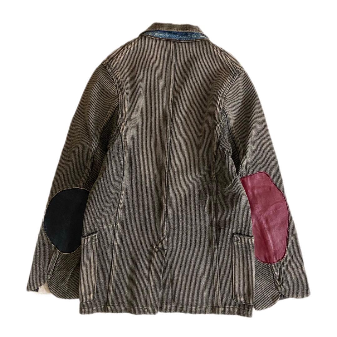 KAPITAL KOUNTRY 刺し子 加工 レザー パッチ ジャケット