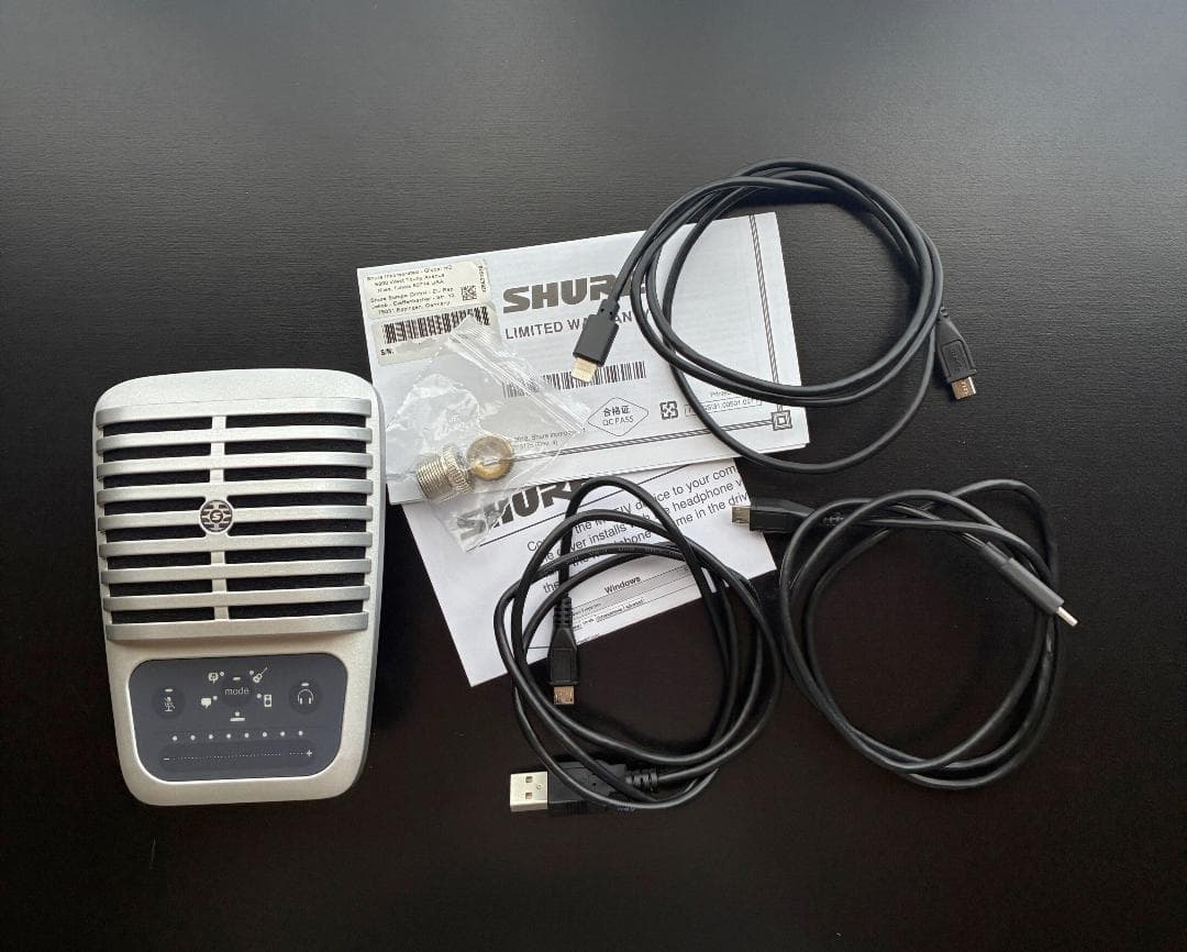 【中古・美品】SHURE MV51　卓上コンデンサーマイク