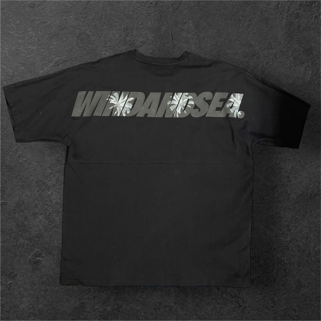 【25AW最新】WIND AND SEA パームツリー Tシャツ XL 黒 美品