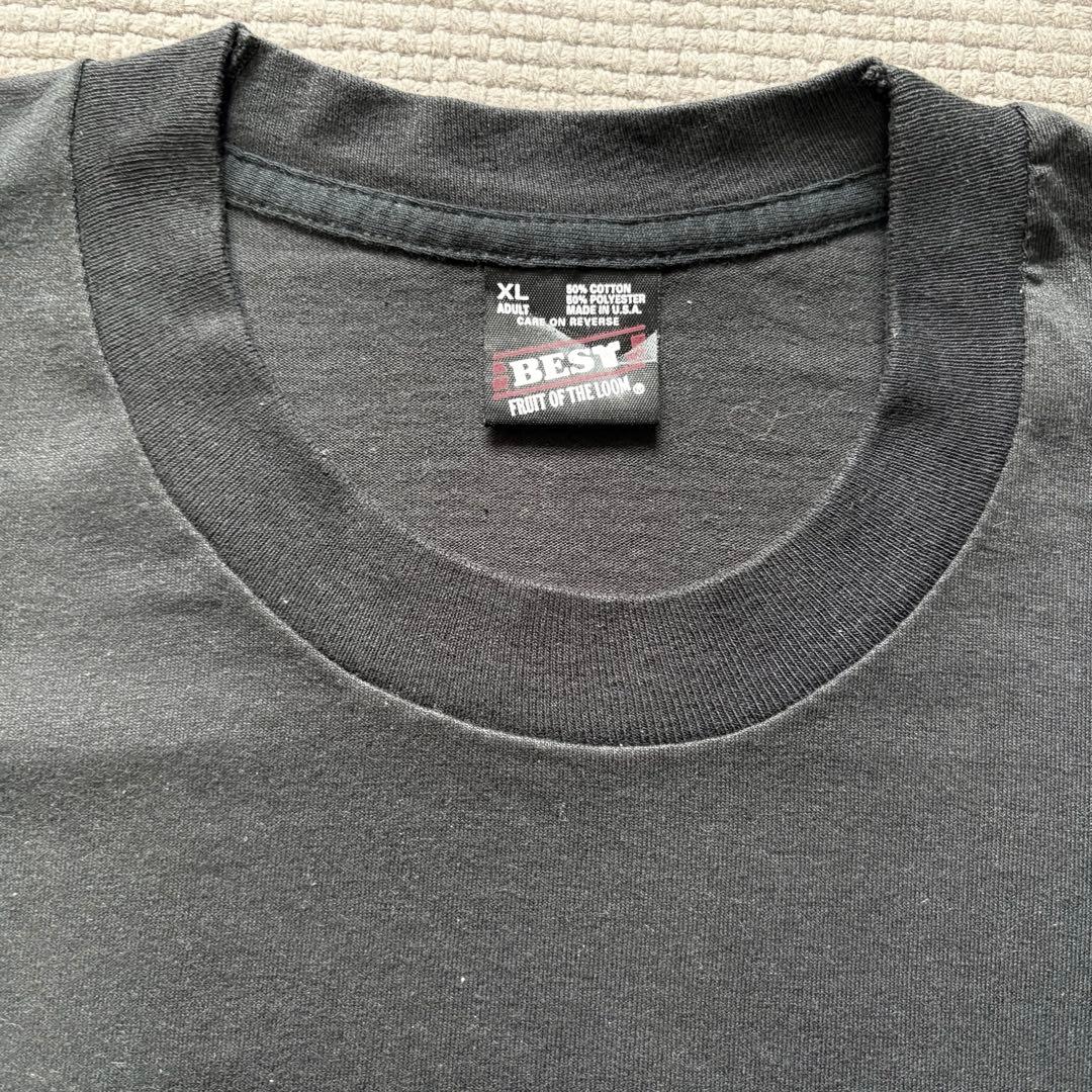 90s VIPER 企業ロゴ ヴィンテージTシャツ ヘビ 大判プリント 紺 XL