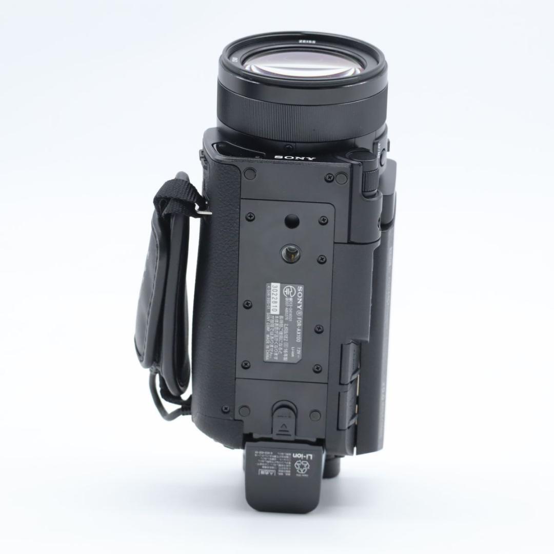 SONY ビデオカメラ FDR-AX100 4K 光学12倍 ブラック