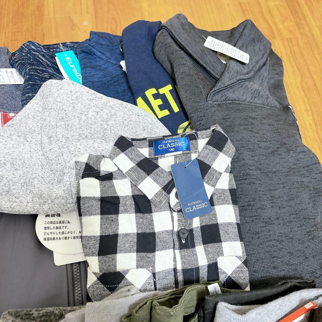 【新品】男の子 長袖 トップス パンツ 冬服 秋冬 まとめ売り 140㎝