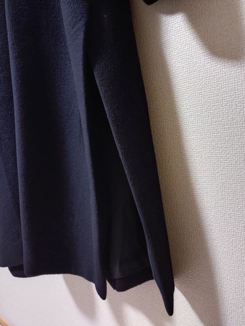 IÉNA ネイビー ロングコート 36