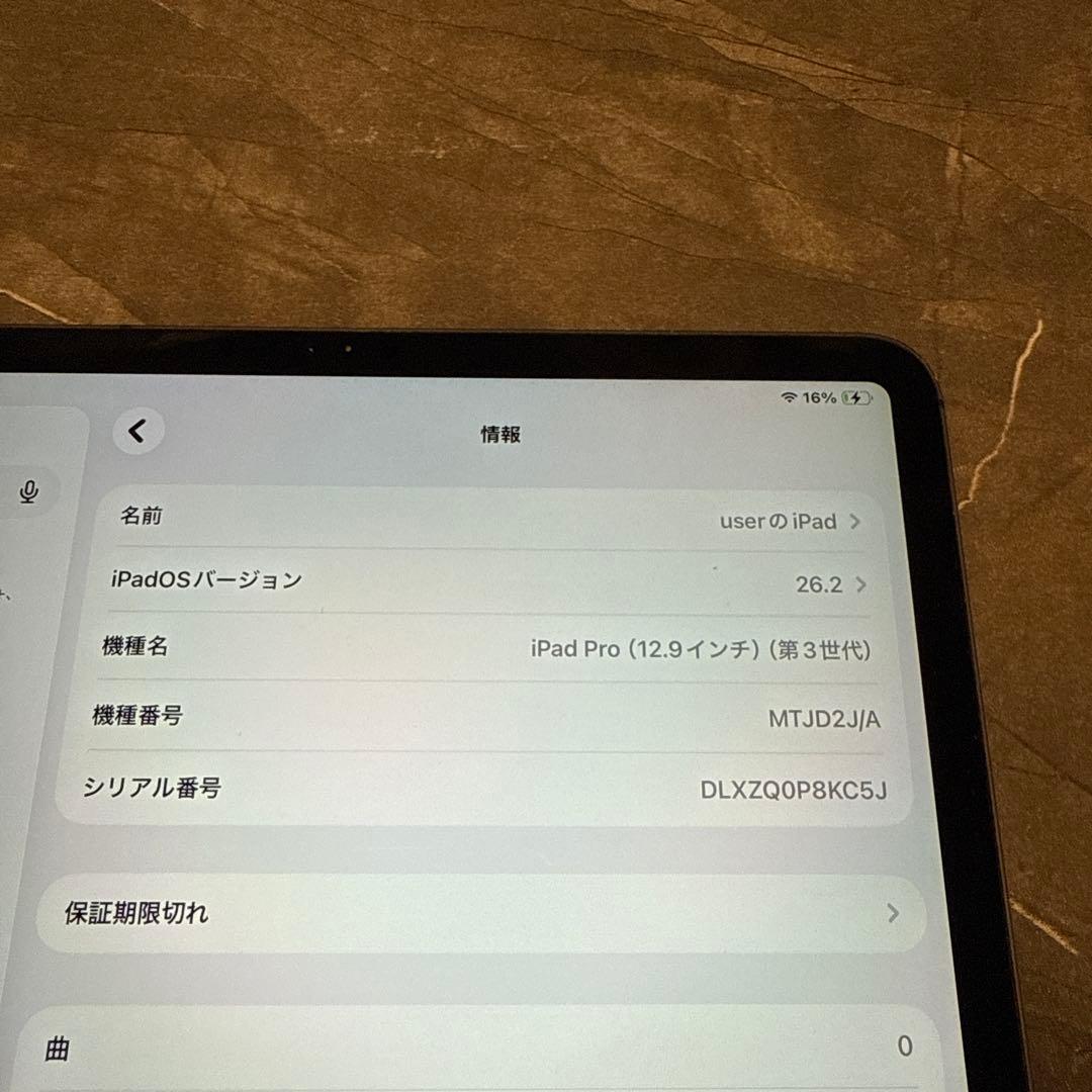 椿さん専用Apple iPad Pro 12.9インチ スペースグレー512GB
