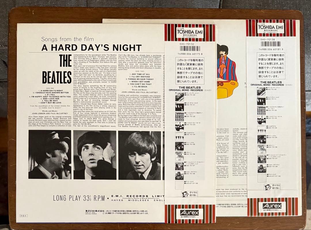 BEATLES オリジナルモノ 美盤ほぼ新品 赤盤 ビートルズ 帯