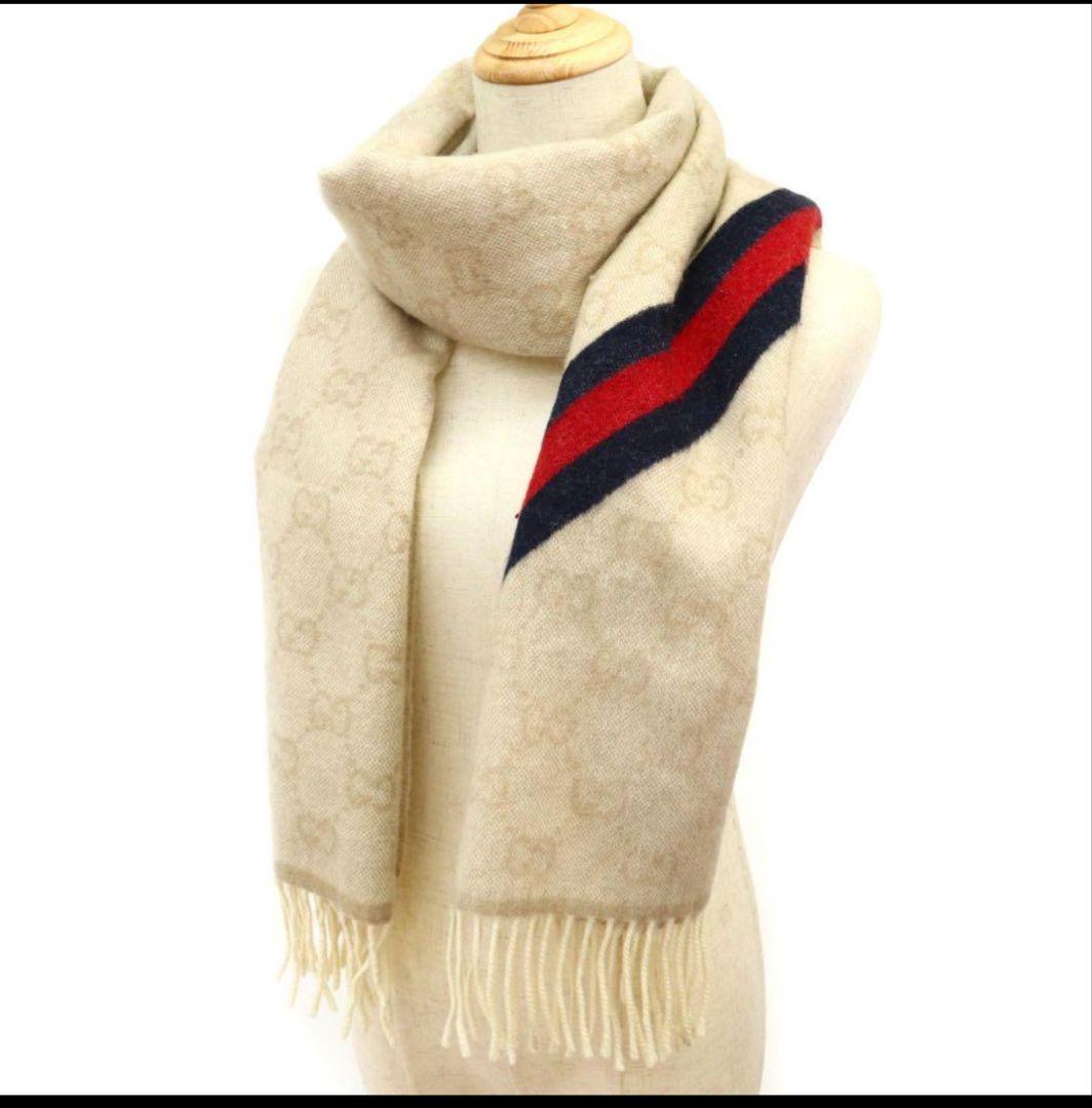 ❤新品箱袋付き❤ GUCCI マフラー ストール スカーフ❤人気アルパカ❤