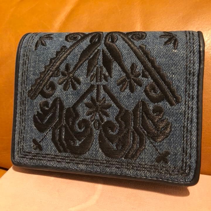 miumiu 財布 デニム 折り財布