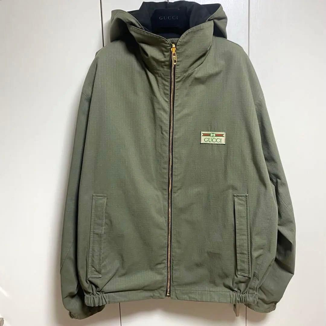 GUCCI コットンナイロンリバーシブルジャケット