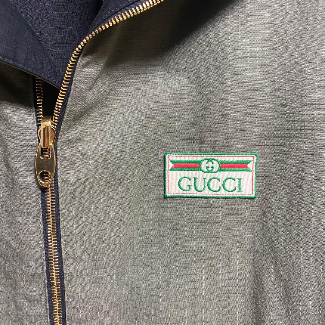 GUCCI コットンナイロンリバーシブルジャケット