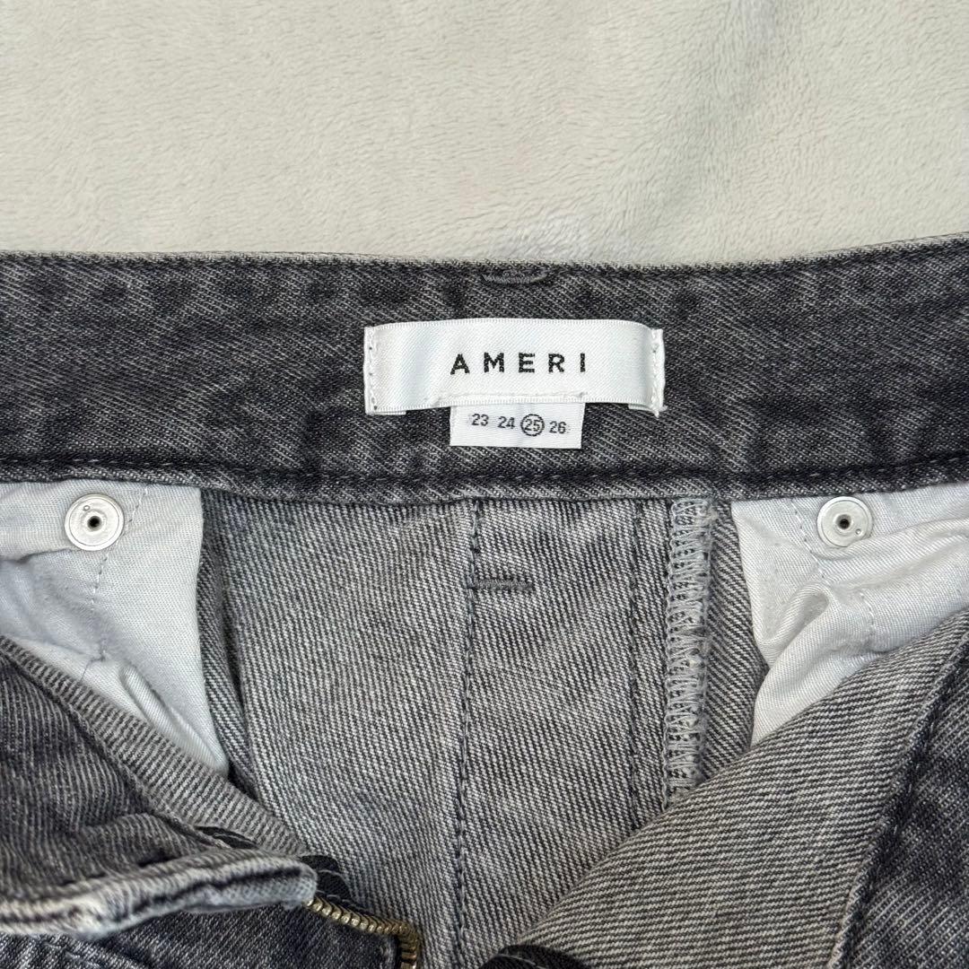 AMERI BACK WARDS WIDE DENIM 　Ｍ　アメリ ブラック