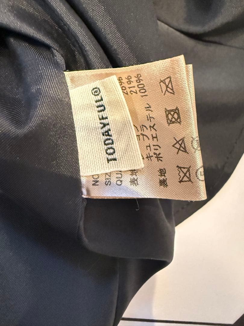 【美品】todayful ジャガードリーフペンシルスカート