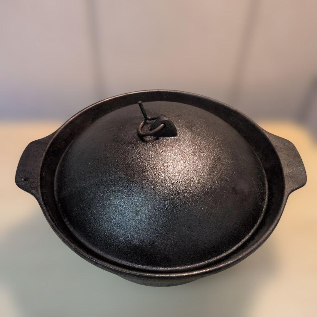 南部鉄器　盛栄堂　3合炊き鉄釜