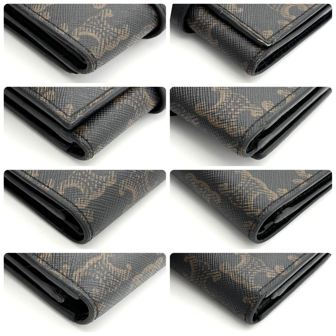 ⭐️箱付美品⭐️セリーヌ 三つ折り財布 トリオンフ コンパクト ストラップウォレット