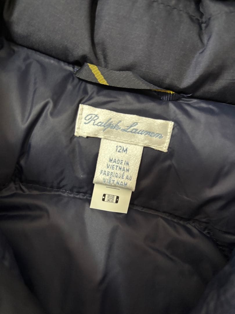 美品！Ralph Lauren ネイビーダウンジャケット 12M サイズ80