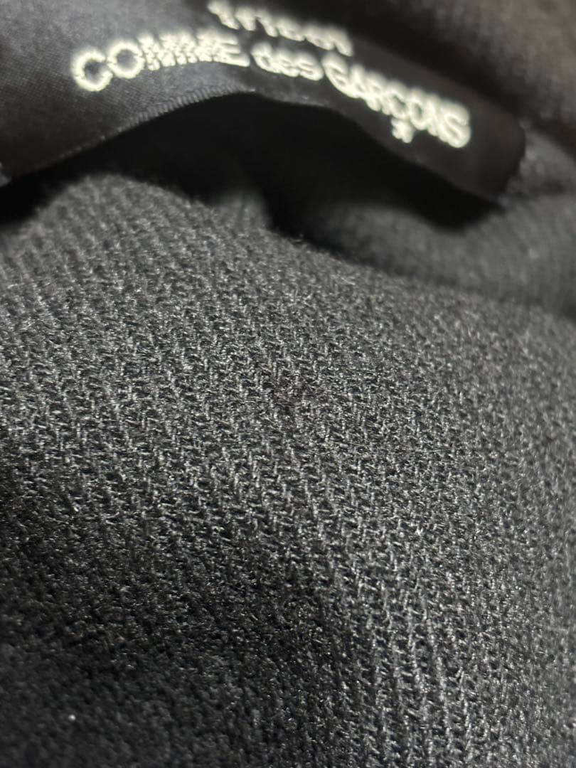 tricot COMME des GARCONS 異素材切り替え　ワンピース　黒