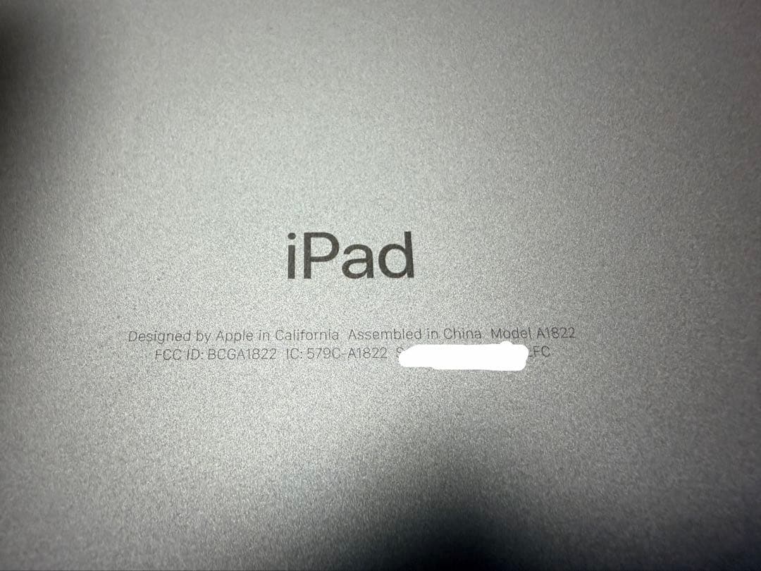 Apple iPad 第5世代 A1822