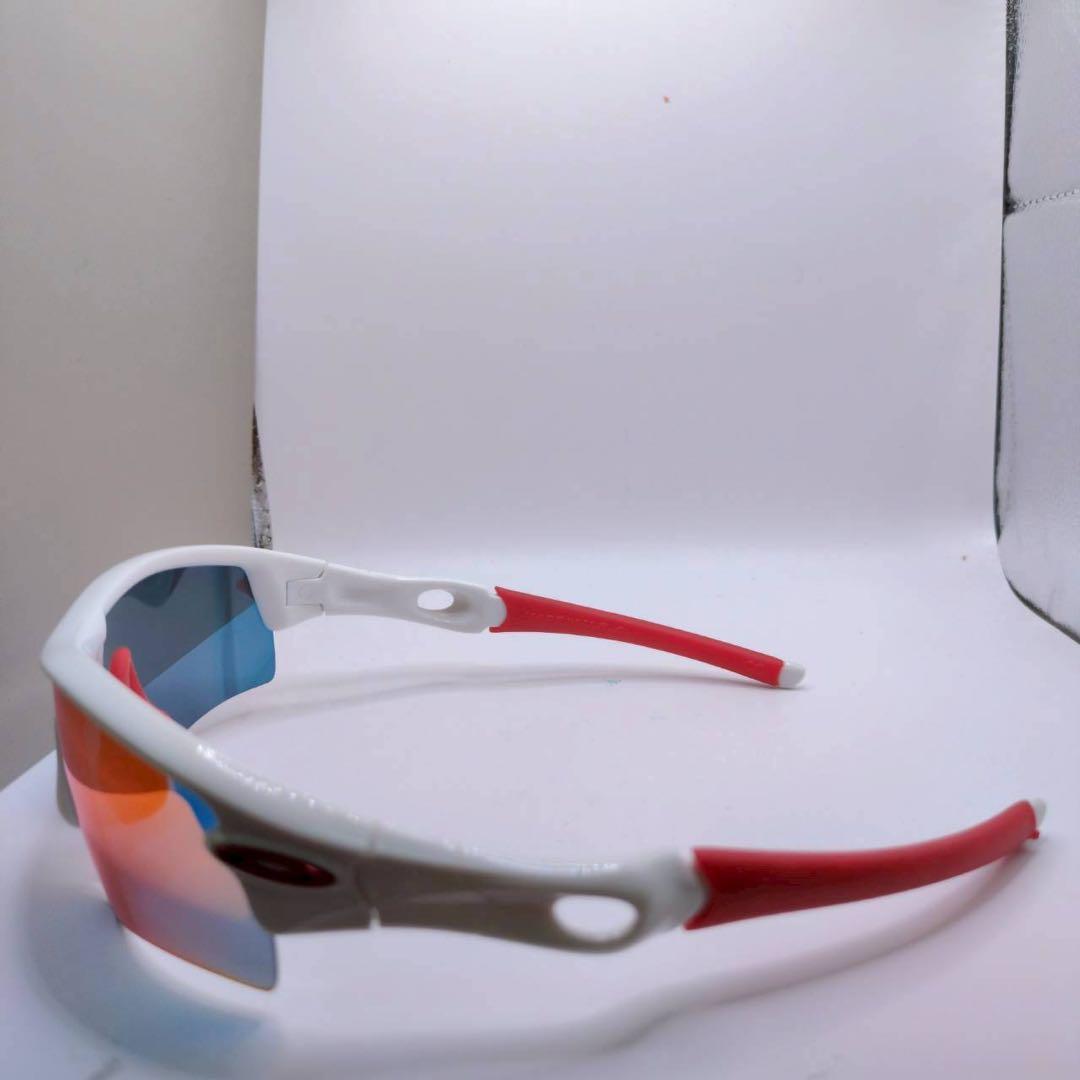 オークリー OAKLEY スポーツサングラス レーダーロックパス　赤　ホワイト