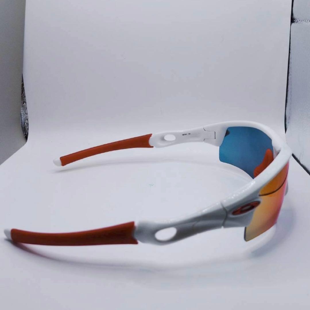 オークリー OAKLEY スポーツサングラス レーダーロックパス　赤　ホワイト