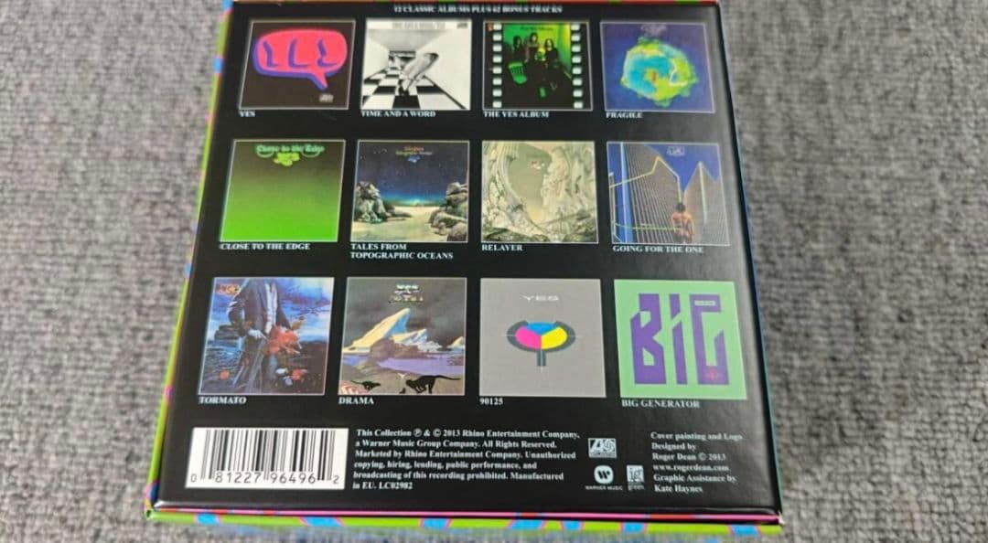 YES Studio Albums 1969-1987 CD Box 美盤