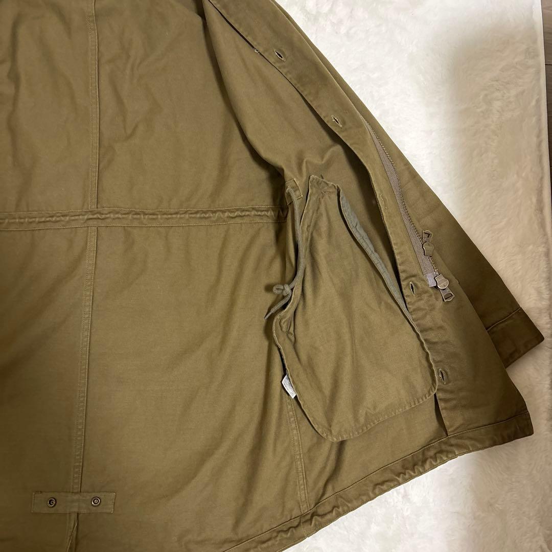 FRED PERRY モッズコート S カーキ ライナー付 ブロックチェック
