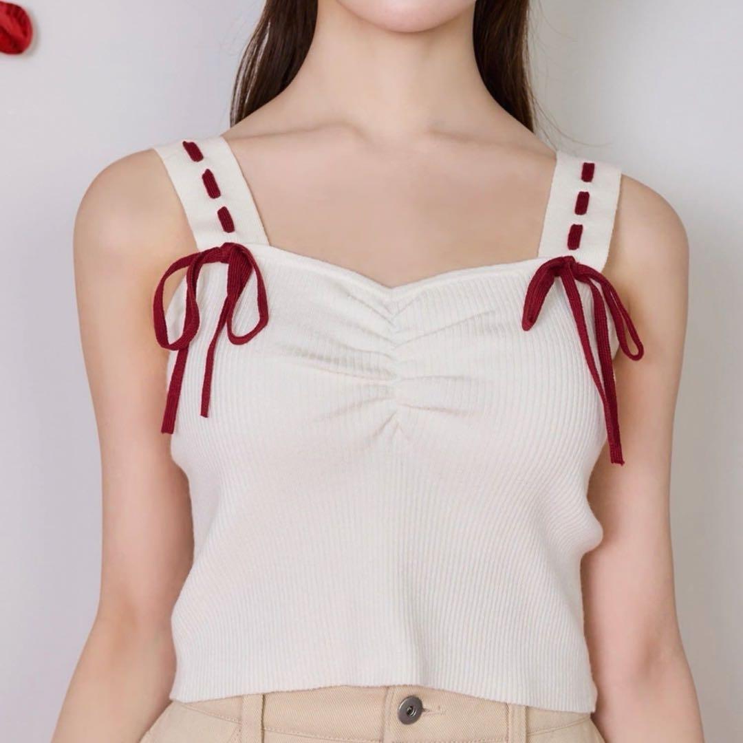 【Heart collection】ハートボタンビスチェセットカーディガン