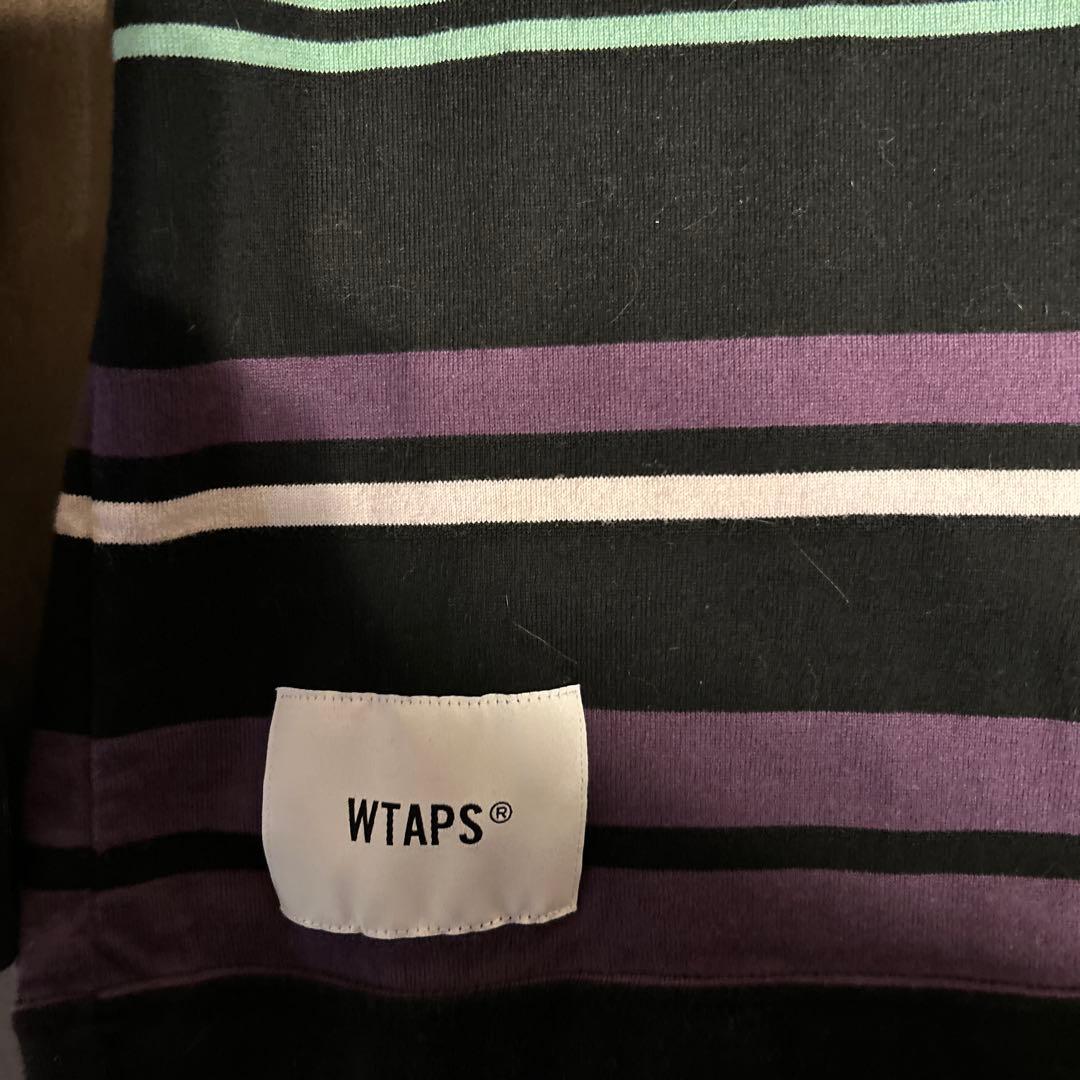 WTAPS ストライプロングスリーブTシャツ