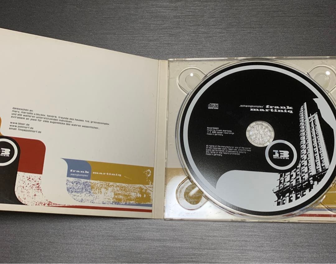 洋楽 frank martiniq schwingkomplex CD