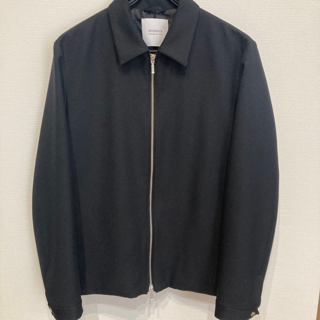 【極美品】【STUDIOUS】ブライトクロスショートジップブルゾン