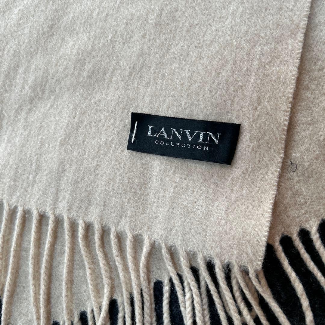 LANVIN COLLECTION アイボリー カシミヤ混　ストール