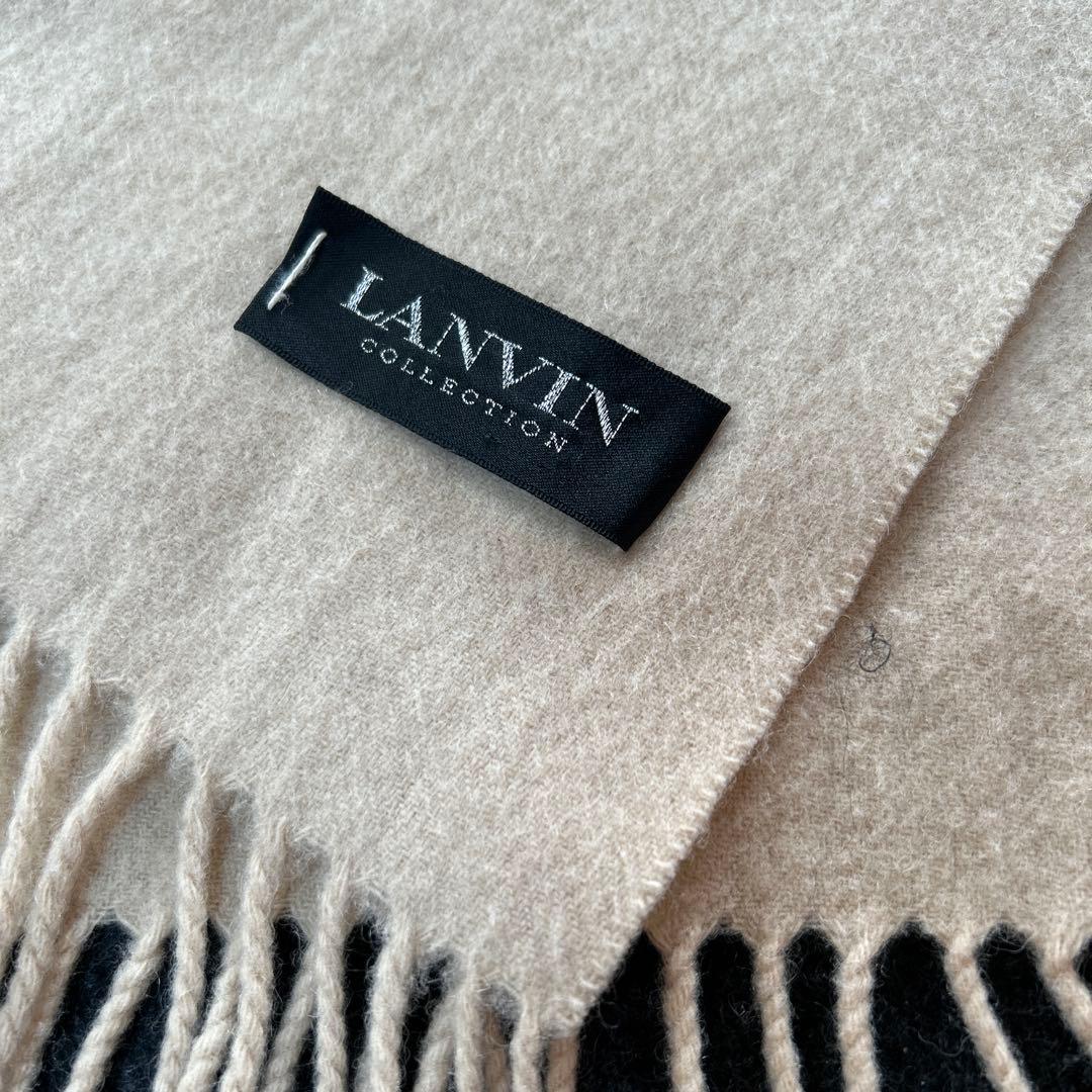 LANVIN COLLECTION アイボリー カシミヤ混　ストール