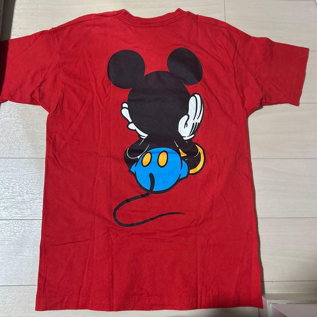 [ヴィンテージ]90s ディズニー　ミッキー　Tシャツ 青パン　お座り Lサイズ