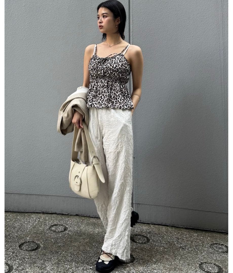★ミサミサ★　　moussy レオパード柄サテンキャミ