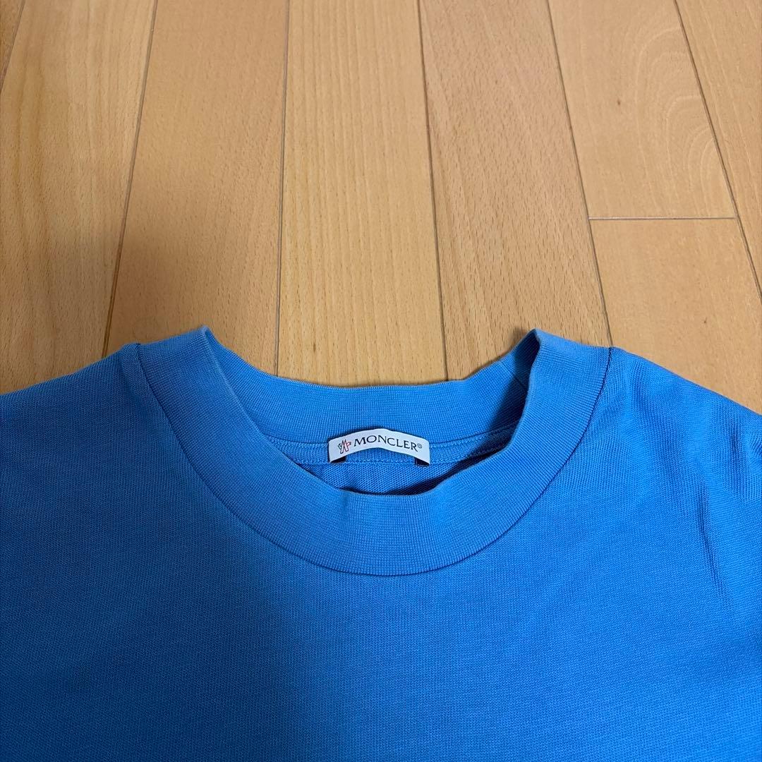 Moncler 青 刺繍ロゴ Tシャツ