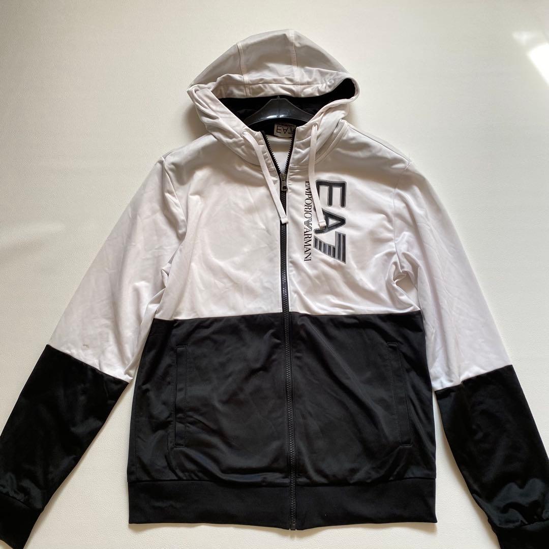 エンポリオアルマーニ ジャージ上下 白×黒 セットアップ M