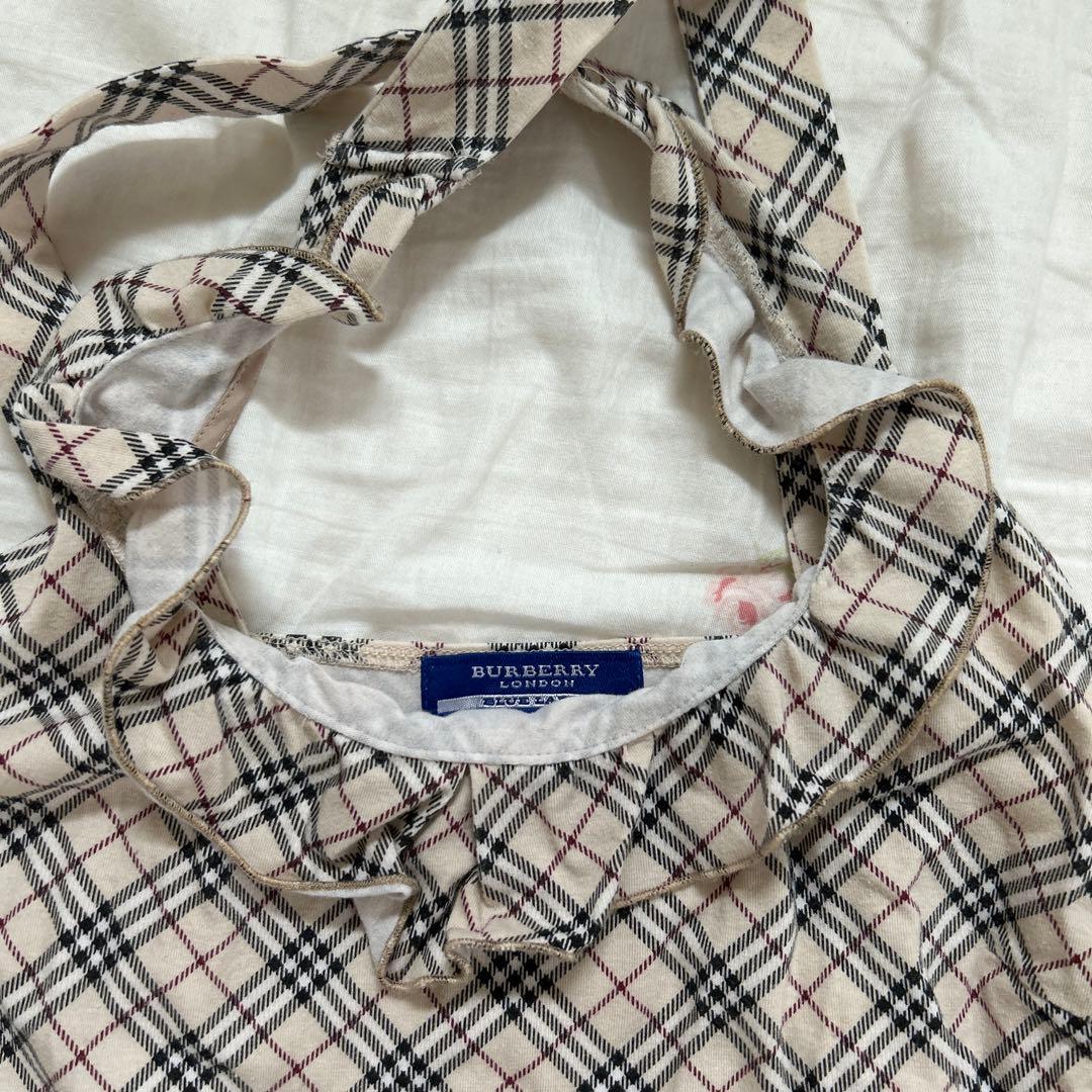 Burberry チェック柄 フリルキャミソール