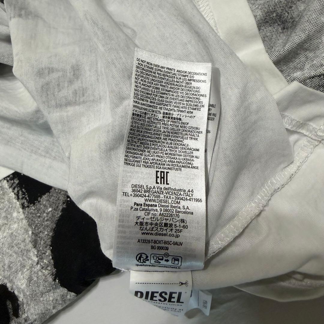 DIESEL T-BOXT-BISC 総柄　ロゴ　グラフィック　Tシャツ　Y2K